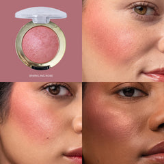 Milani Baked Blush Sun-Kissed Rose Shimmer adds dimension