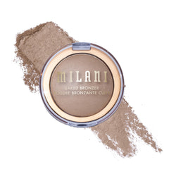 Milani Baked Bronzer Amalfi Glow compact adds natural warmth with radiant finish.