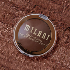 Milani Baked Bronzer vegan cruelty-free badge on packaging