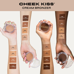 Milani Cheek Kiss Hey Honey brush application delivers seamless buffing and warmth.