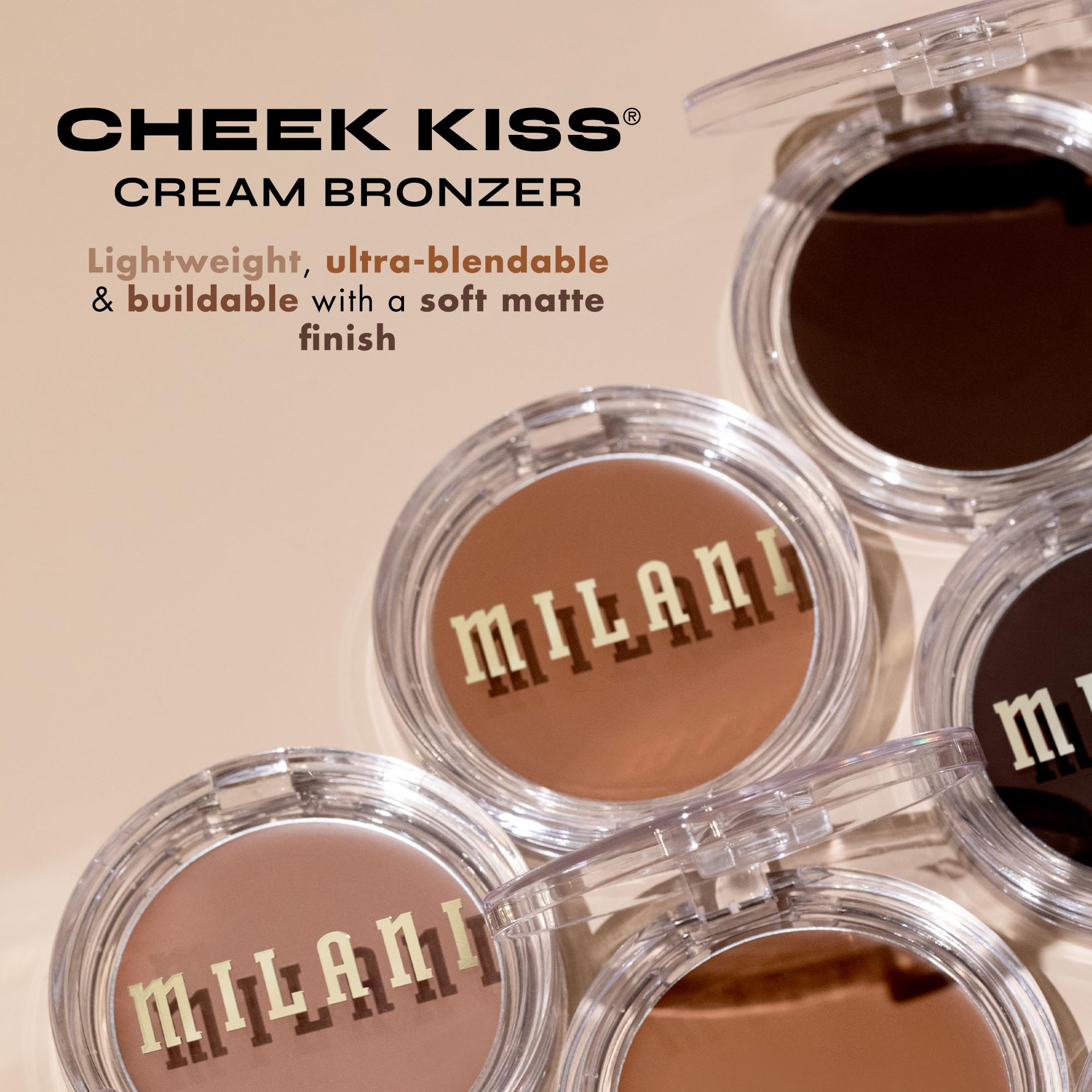 Milani Cheek Kiss Hey Honey fingers application demonstrates easy buildable coverage.