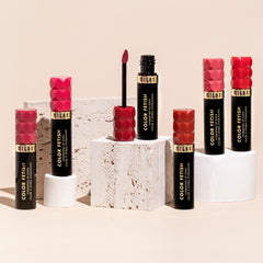 Milani Color Fetish Lip Stain Rose Rising packaging on display.