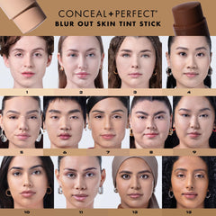 Application close-up shows easy blending and buildable coverage.