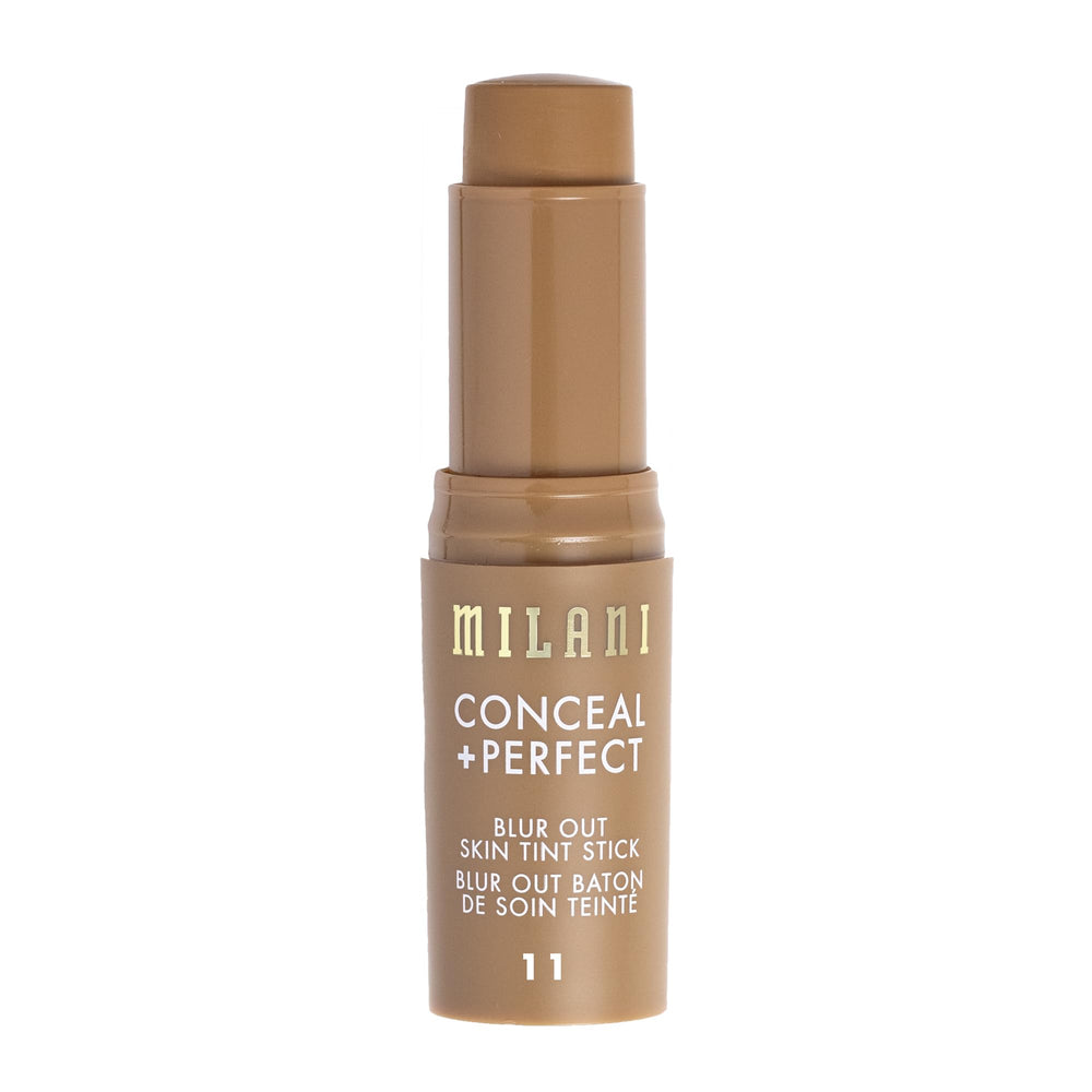 Milani Conceal + Perfect Skin Tint Stick with buildable coverage for a customizable glow.