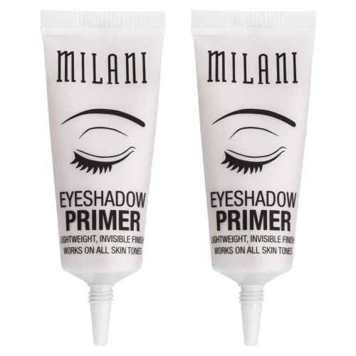 Milani Eyeshadow Primer eyelid swatch, smooths texture for even application.