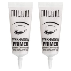 Milani Eyeshadow Primer eyelid swatch, smooths texture for even application.