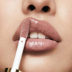 Close-up of lips wearing Soft Rose shade for reference.