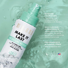 Milani Make It Last Moisture Boost ingredients polyglutamic acid and glycerin for hydration