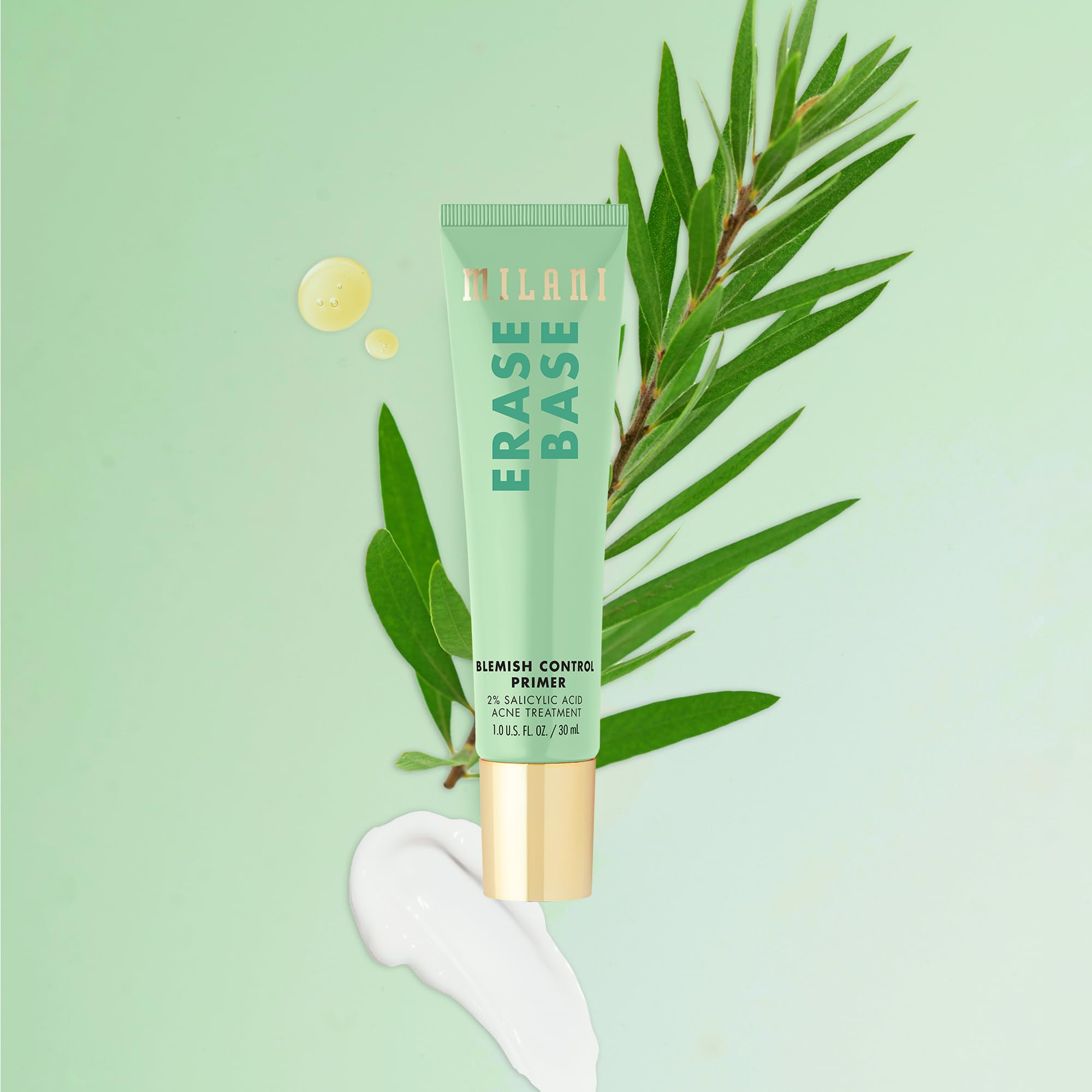 Milani SPF30 makeup primer highlighting built-in sun protection for even skin tone