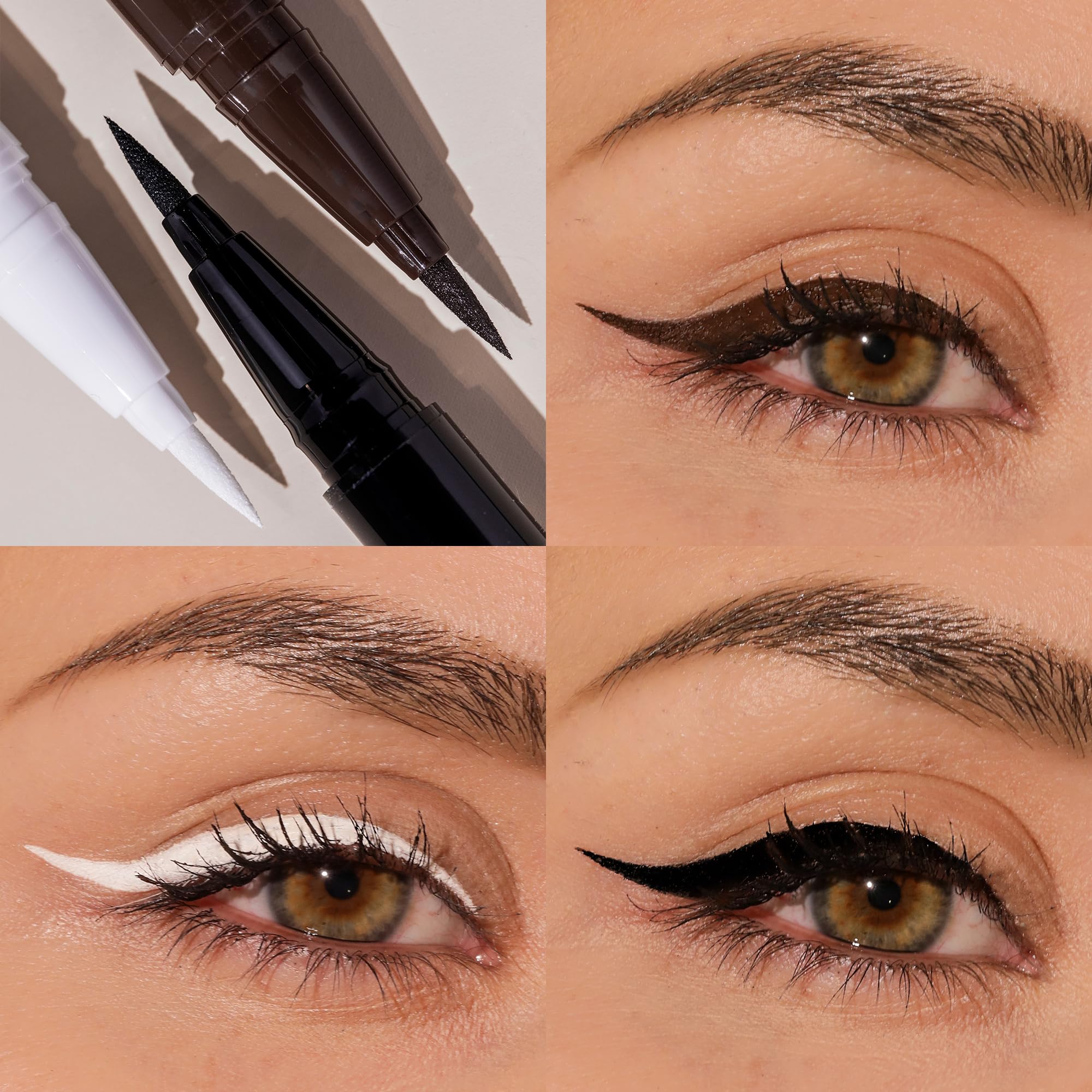 Milani The Tank eyeliner fine brush stroke enables precise control.
