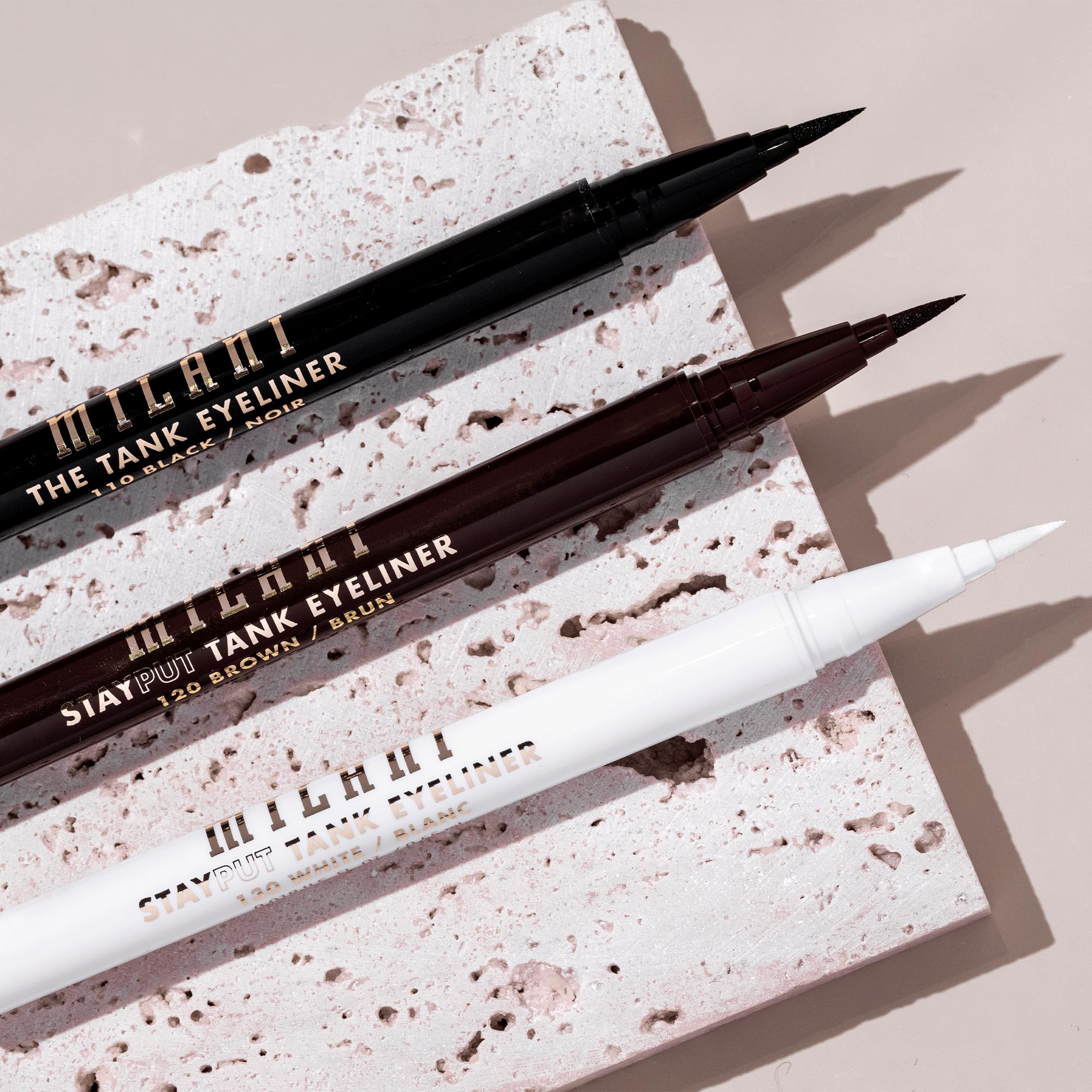 Milani The Tank no-skip pen image highlights smooth, even line creation.