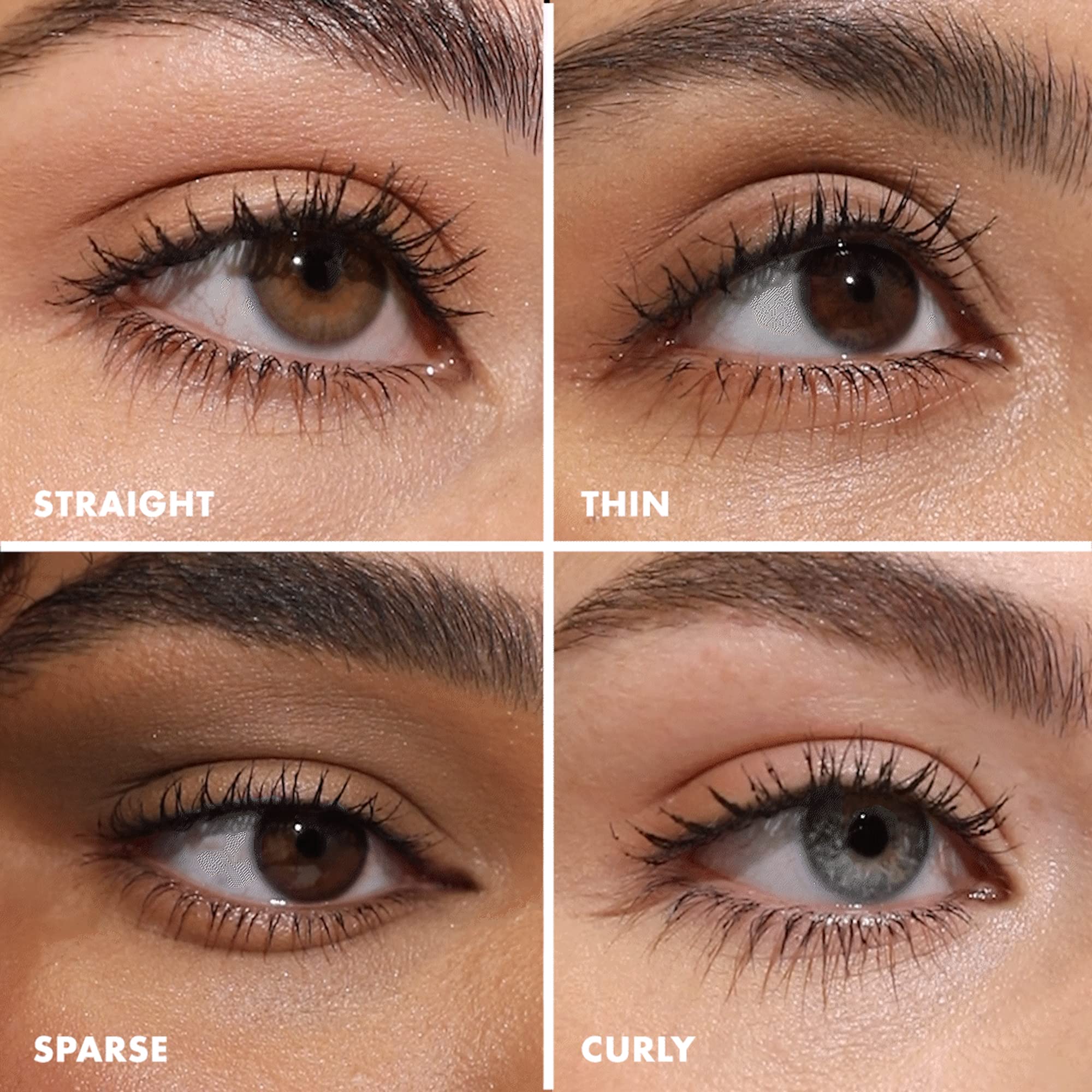 Milani tubing mascara demonstrates long-lasting lift from lash extensions.