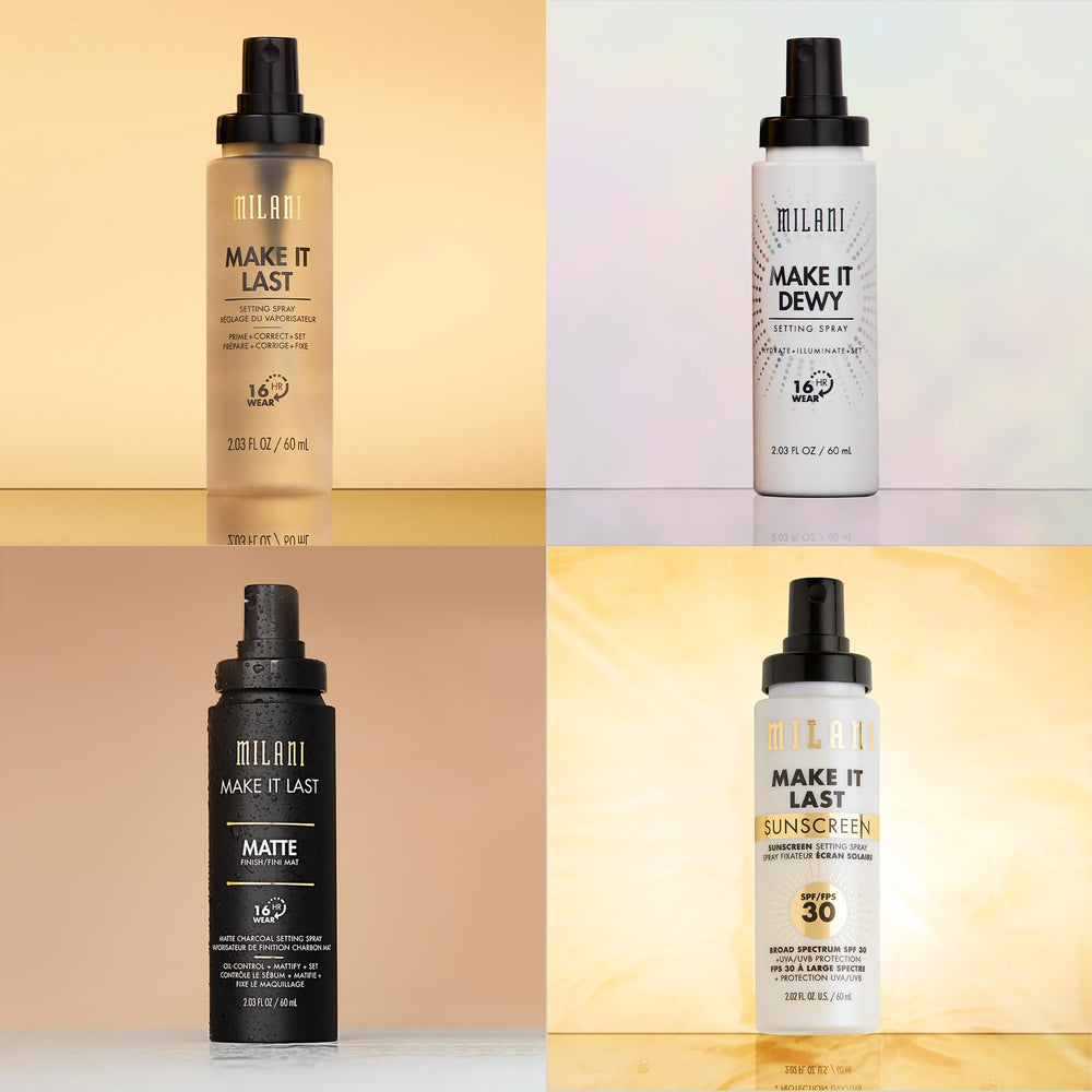 Milani vegan cruelty-free badge highlights ethical, clean beauty options.