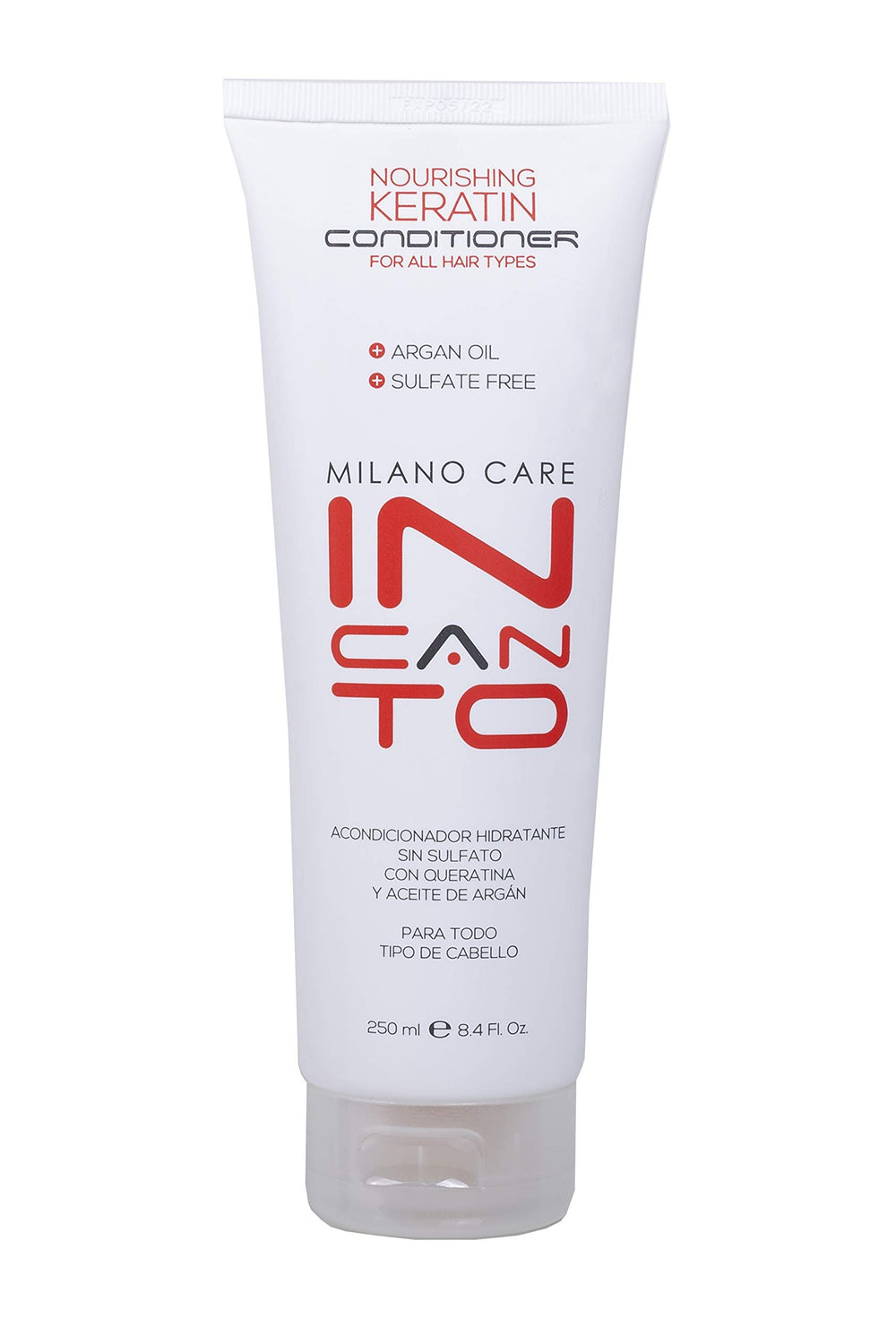 Milano Care shampoo lather on hair signifying cleansing and detangling.