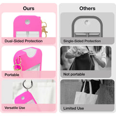 MILASONUS Power Mist blue case keeps your sanitizer secure during daily use.