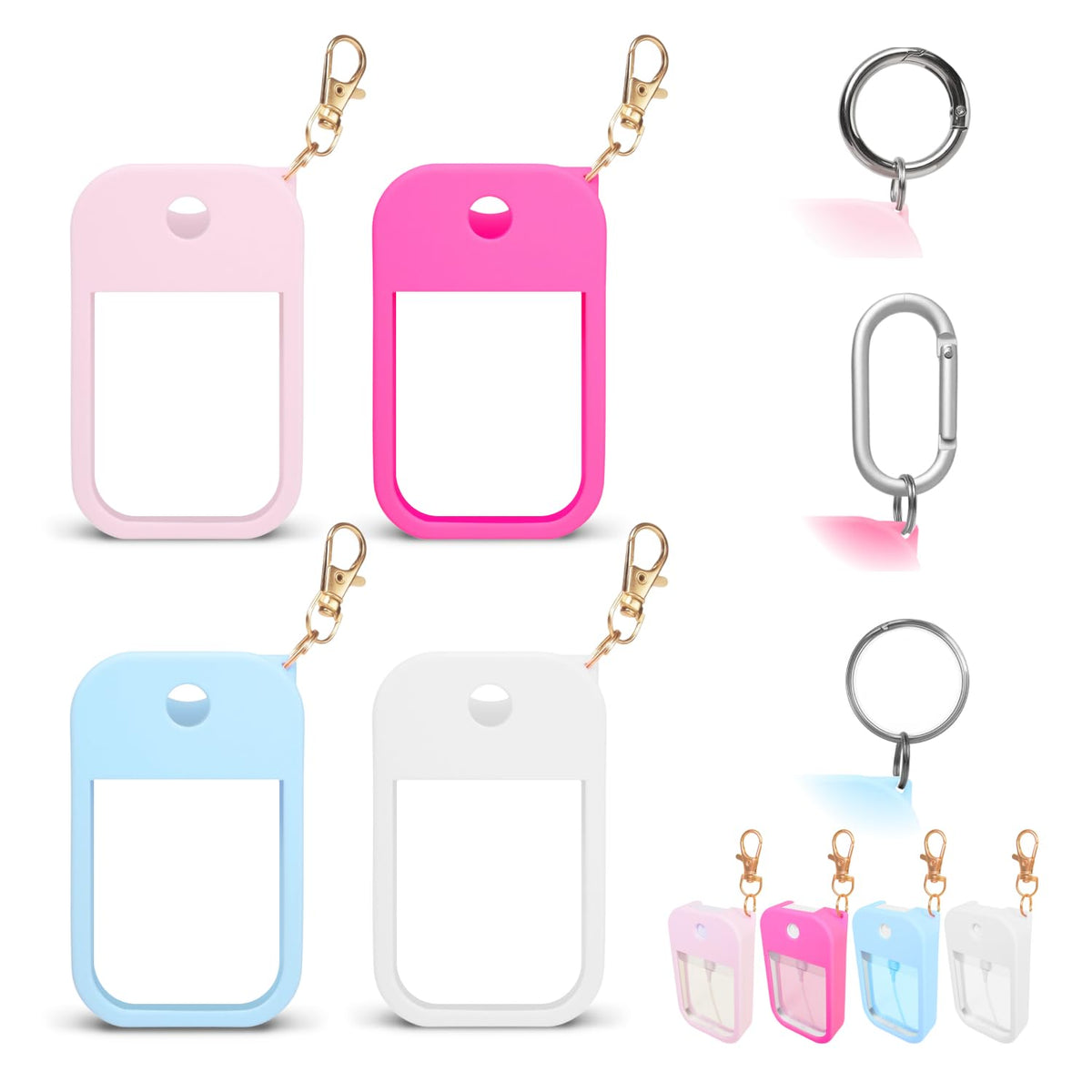 MILASONUS Touchland Power Mist pink case protects your bottle on the go.