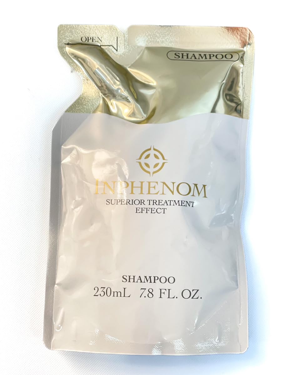 Milbon Inphenom shampoo refill bag 7.8 oz for easy replenishment