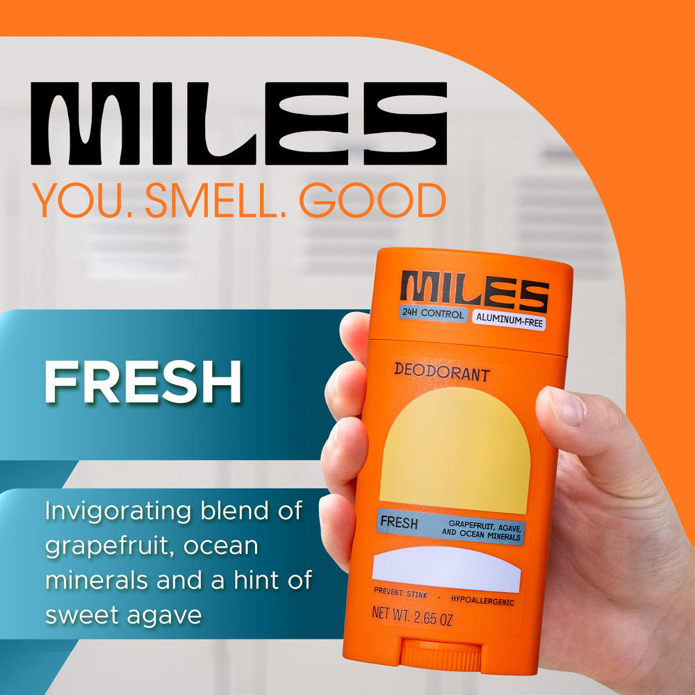 Miles 24-Hour Protection, subtle scent for all-day confidence