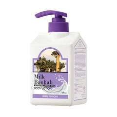 Milk Baobab Body Lotion bottle demonstrating lightweight hydration for daily use