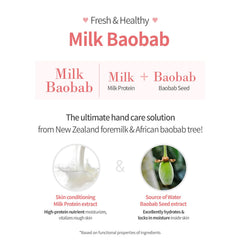 2-in-1 Milk Baobab set lathering into hair with floral bouquet scent
