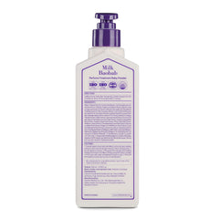 Milk Baobab perfume treatment flowing hair shot, lightweight formula adding manageability