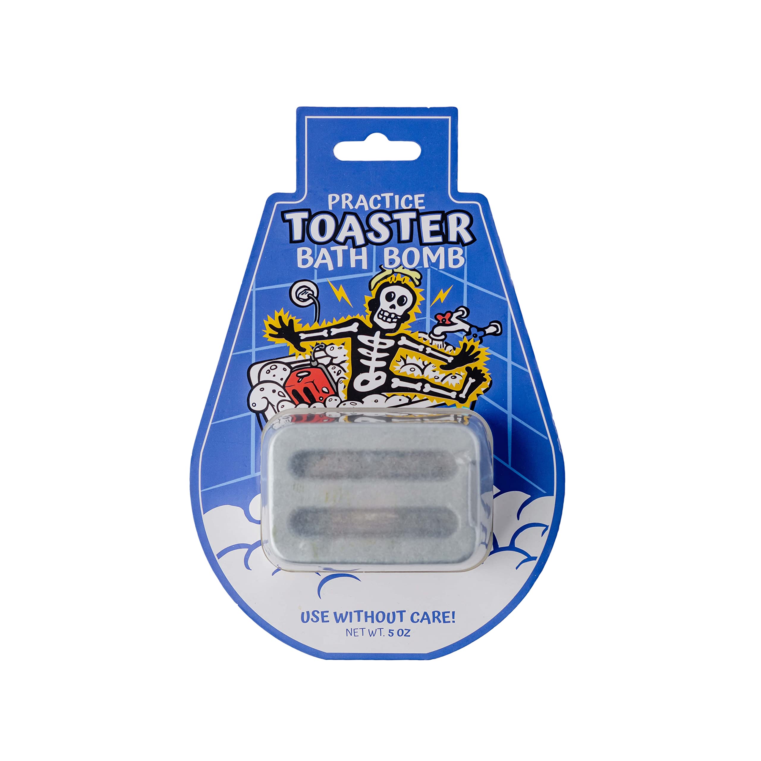 MilkToast Toaster Bath Bomb front packaging showcasing gag gift appeal.