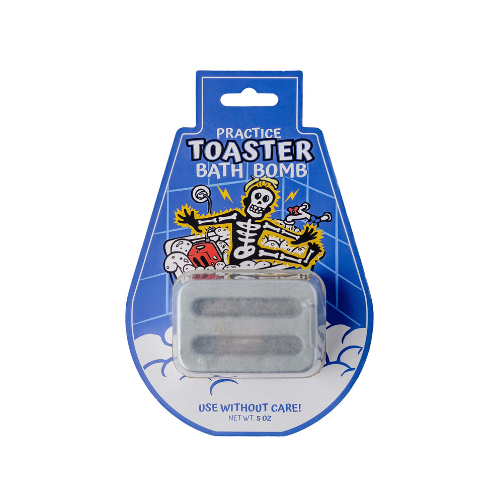 MilkToast Toaster Bath Bomb front packaging showcasing gag gift appeal.