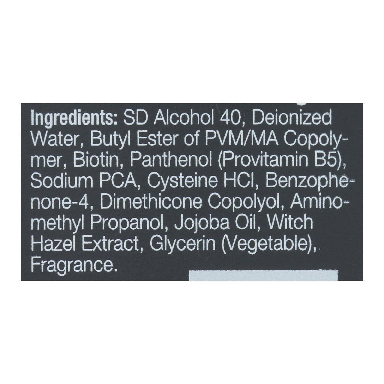 Mill Creek Biotene H-24 spray in use for quick, non-sticky styling.