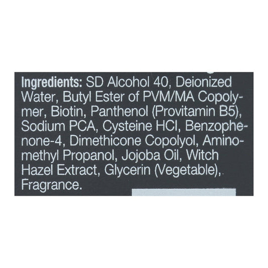 Mill Creek Biotene H-24 spray in use for quick, non-sticky styling.