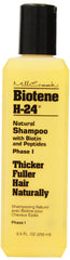 Mill Creek Biotene H-24 Shampoo bottle pouring for gentle cleansing.