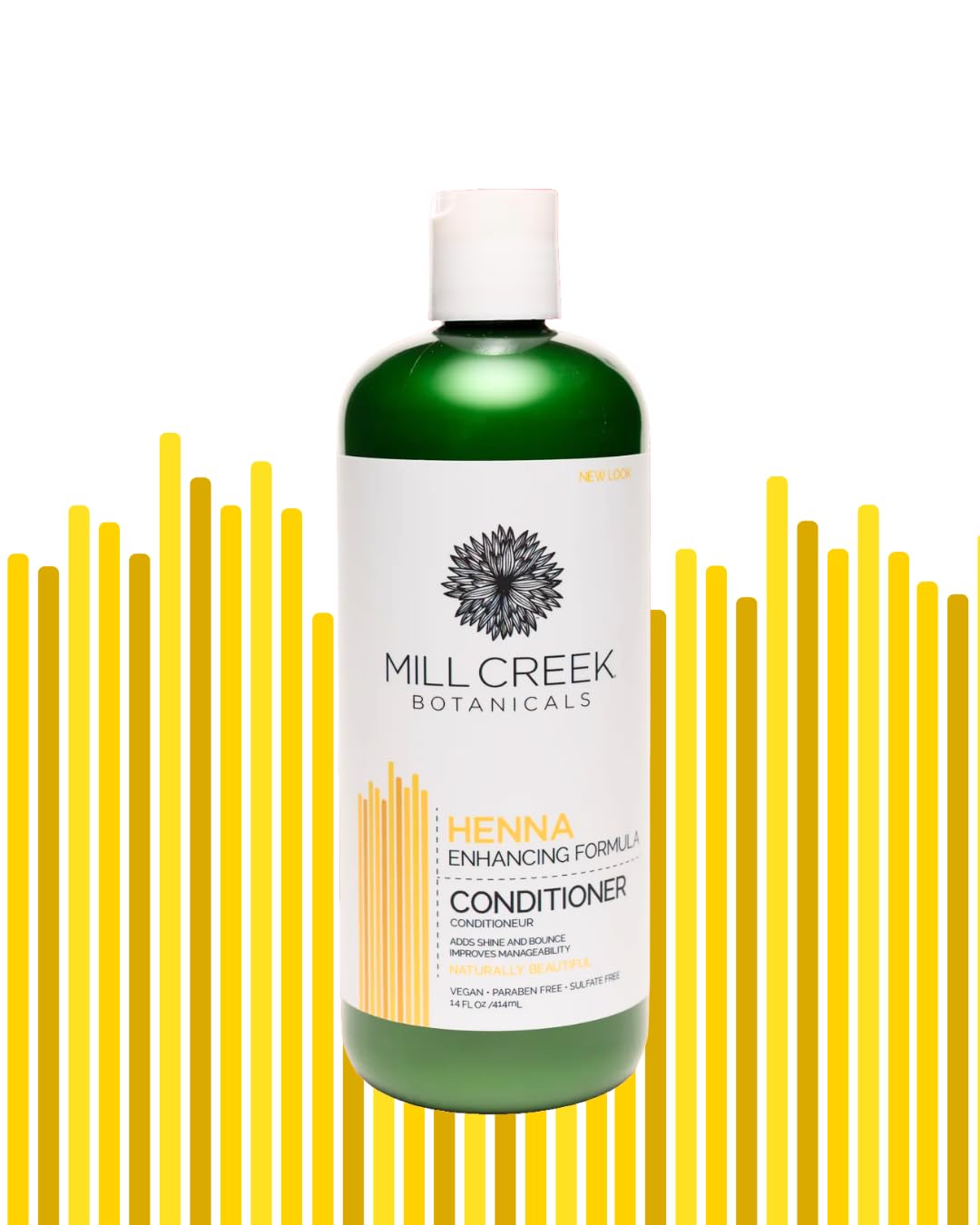 Mill Creek Henna Shampoo foamy lather close-up with rich cleansing feel.