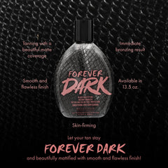 Millennium Tanning Forever Dark instant-bronze application delivers rapid color.
