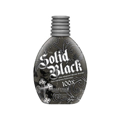 Millennium Tanning Solid Black 100X bottle for a deep bronze glow