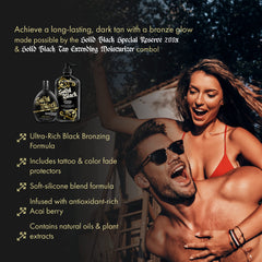Millennium Tanning Solid Black 200x argan oil hydration for soft skin