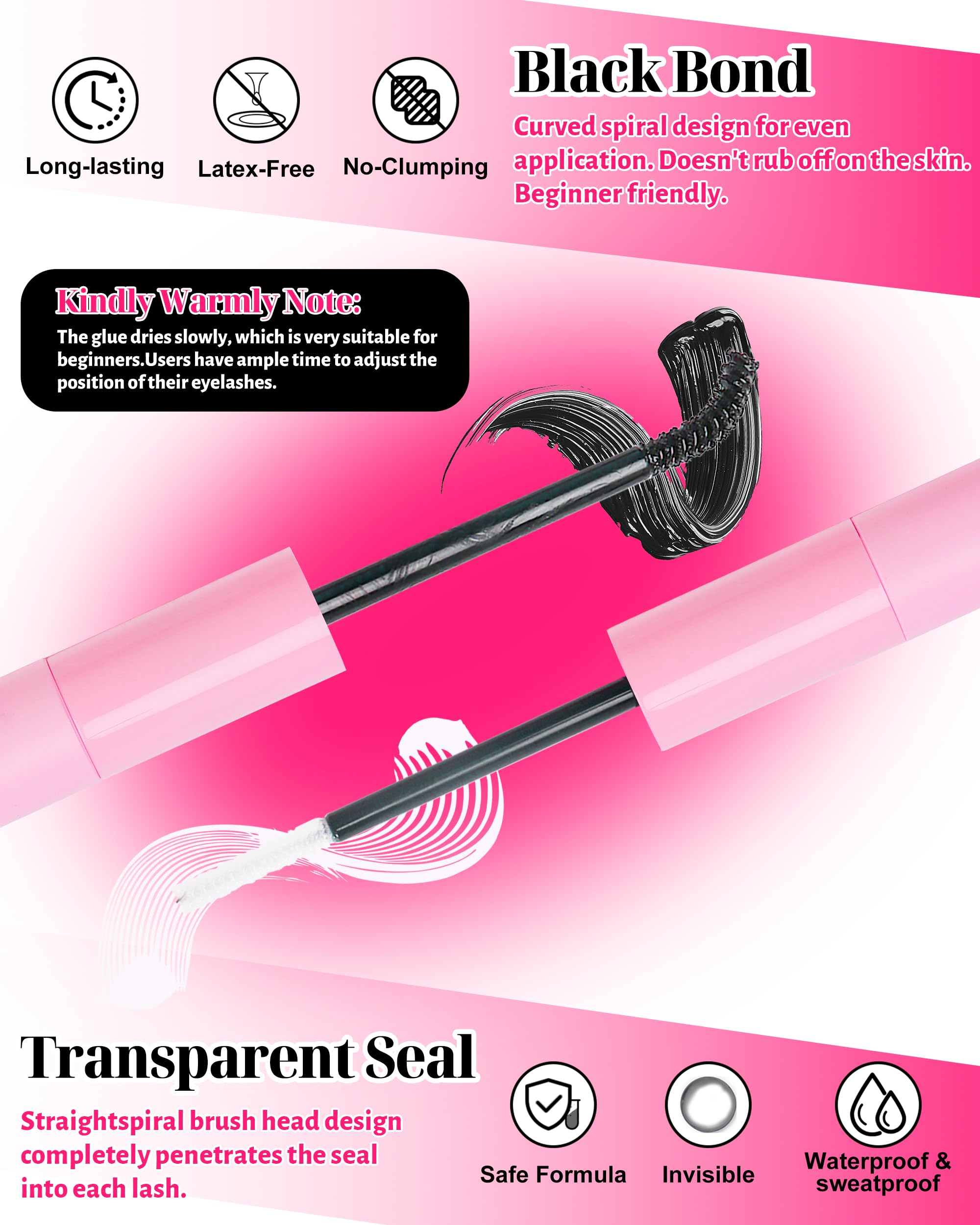 MilyBest D-curl lash clusters blend naturally with your lashes
