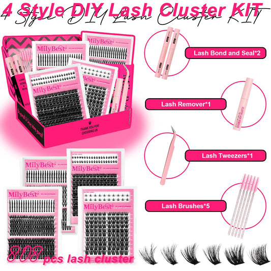 MilyBest dual-ended lash glue bottle with strong hold and easy removal.