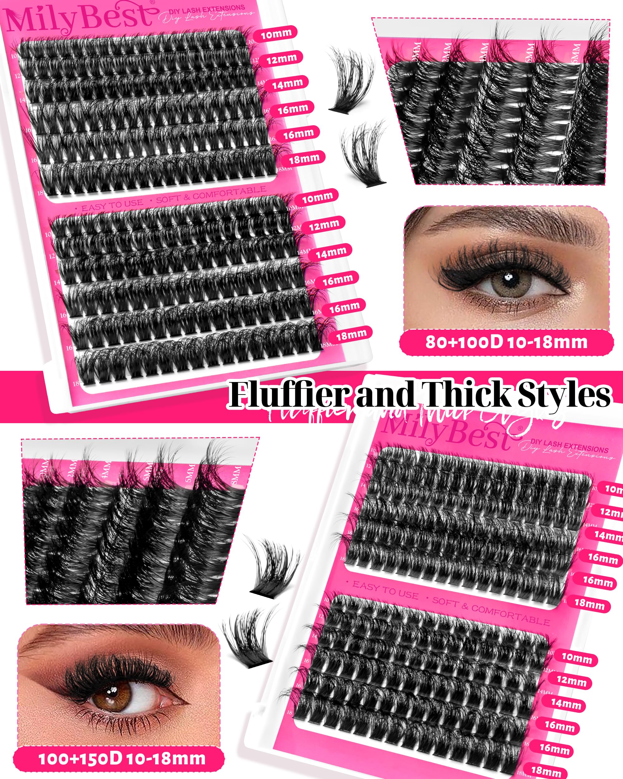 MilyBest eyelash makeup remover 5ml for gentle cleanup