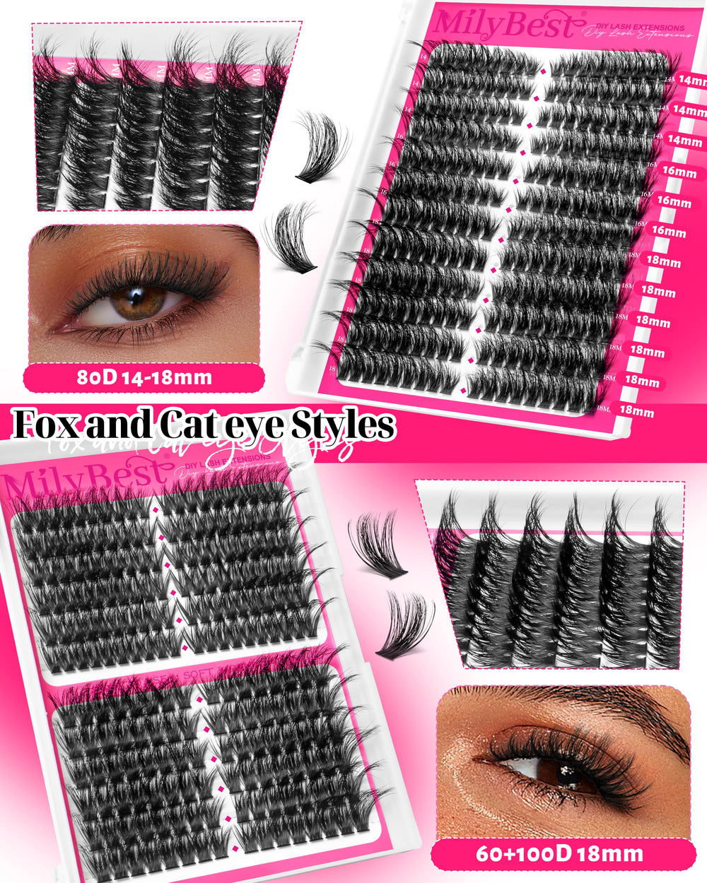 MilyBest professional eyelash tweezers for precise placement