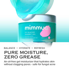 mimmua Ice Sorbet gel-cream jar with smooth texture for daily use.