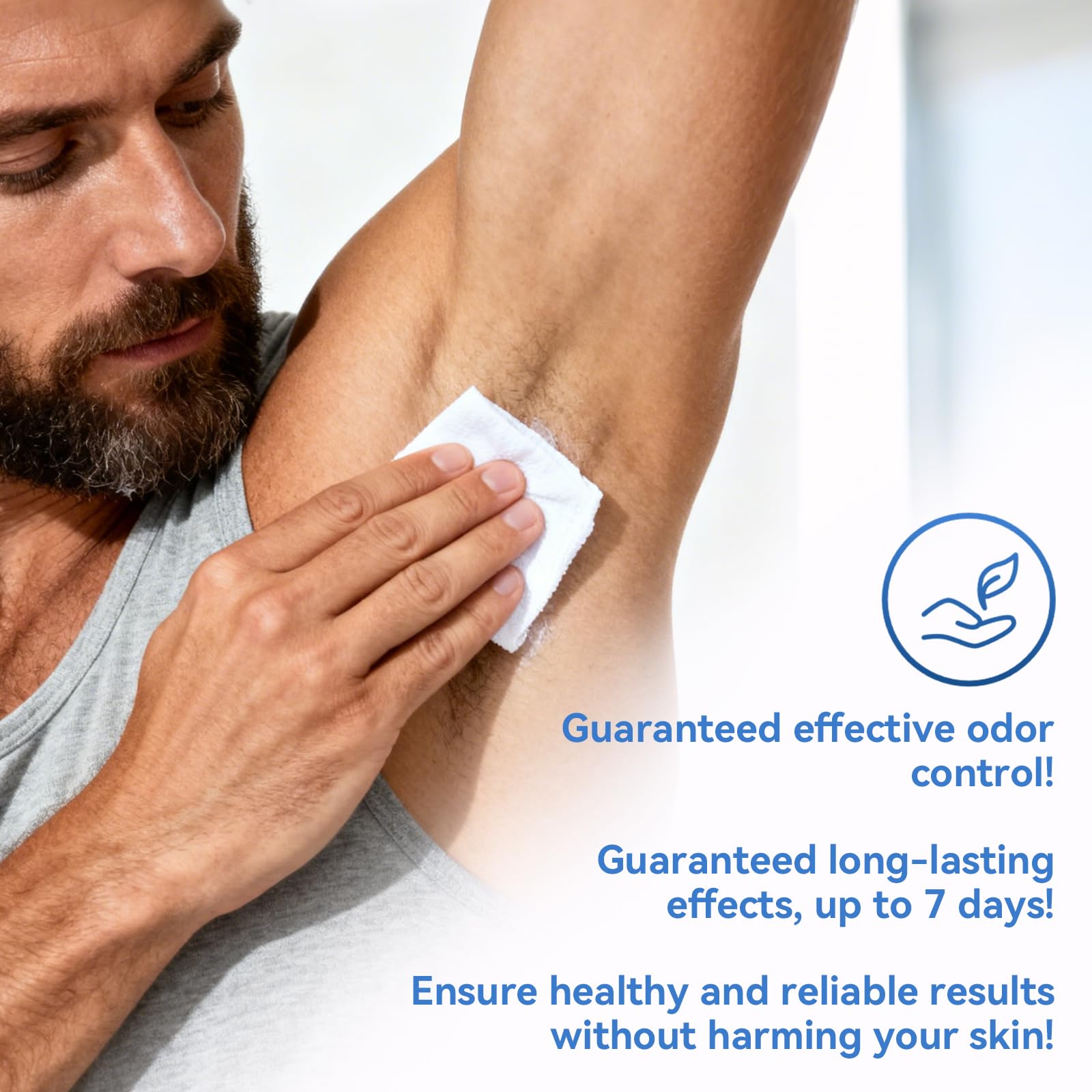 MIMORS Deodorant Wipes drying quickly with no stickiness