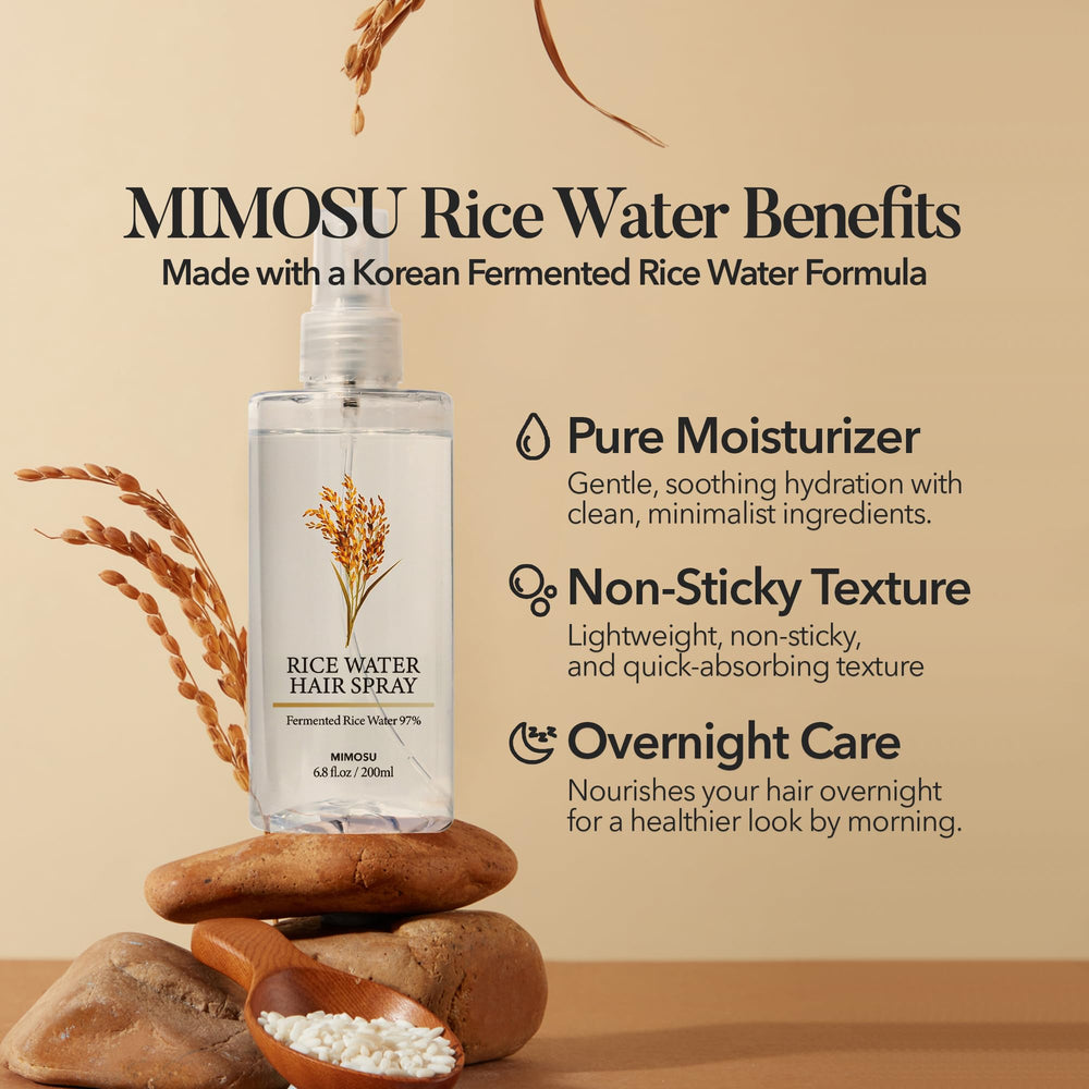 Mimosu fermented rice water close-up with natural fermentation particles.