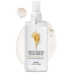 Mimosu rice water spray bottle showing easy, mess-free daily hair care.