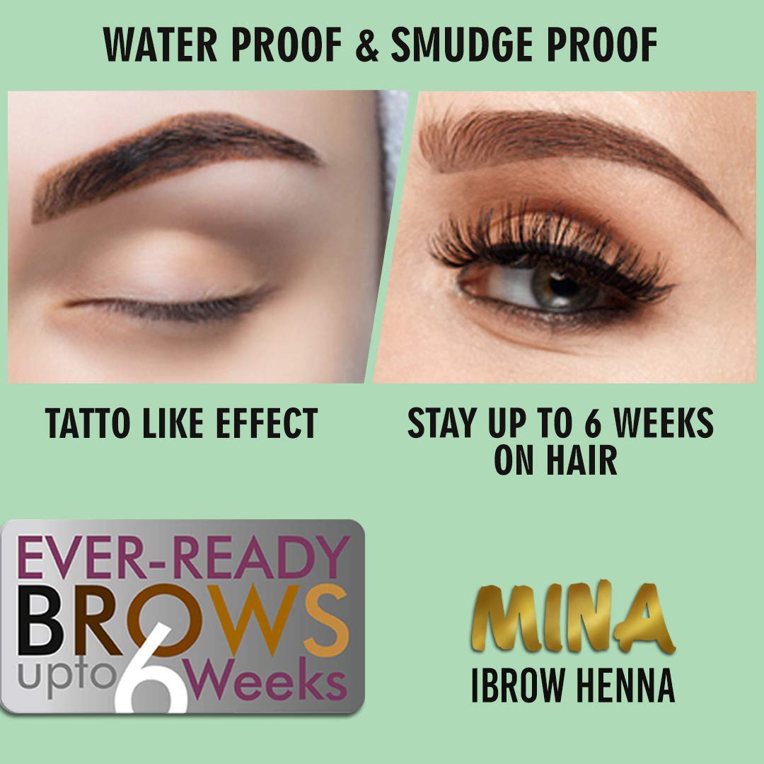 Long-lasting color from MinaiBrow plant-based tint
