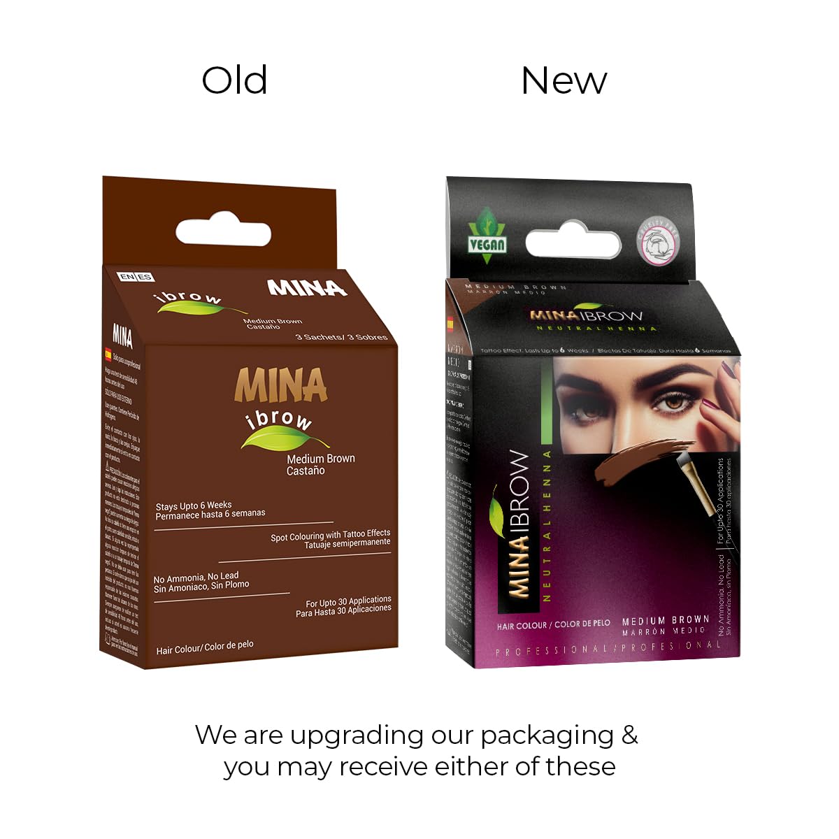 MinaiBrow swatch demonstrates natural color for precise shade matching