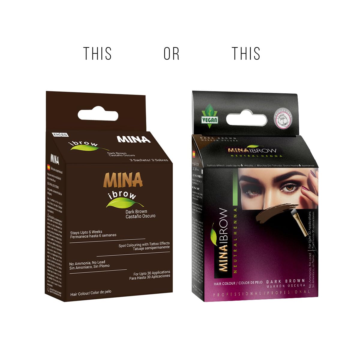 Measuring cup from the MinaiBrow kit for precise color mixing