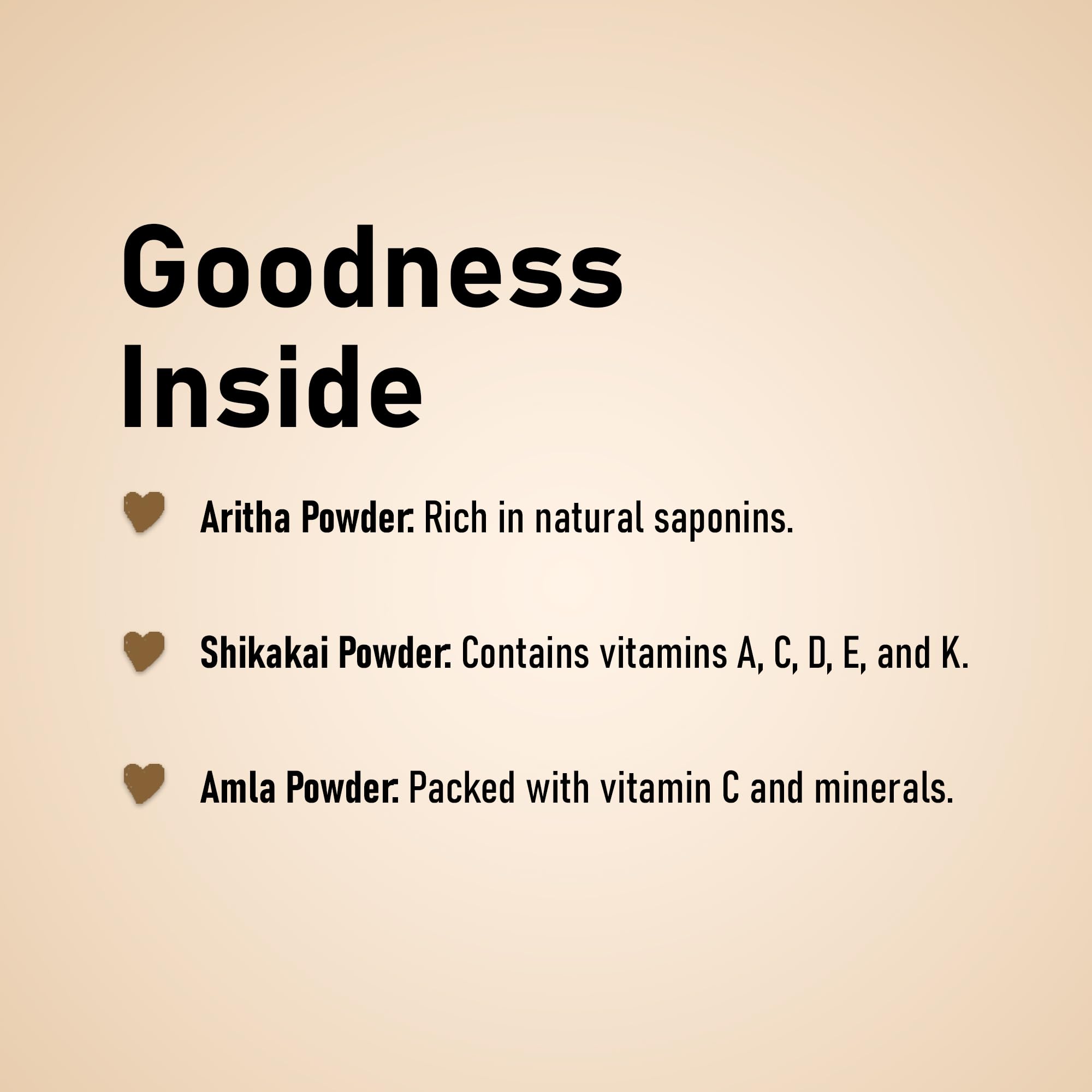 Minature aritha powder sachet for gentle cleansing and softness.