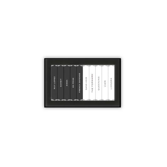 MIND GAMES discovery box with slide-out packaging showcases ten perfume samples for trial and gifting.