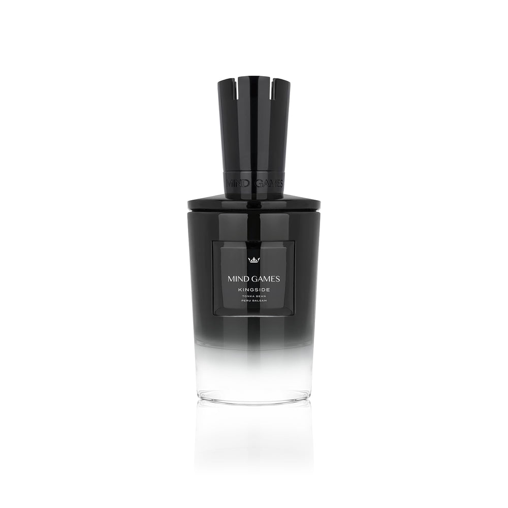 MIND GAMES Kingside bottle with pour, ideal for confident evening wear.