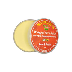 Mine Botanicals vanilla-scented whipped butter closeup emphasizing silky, moisturized skin.