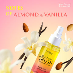IFRA-certified fragrance badge on Mine hair perfume packaging